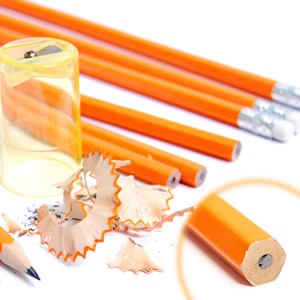 DM-오렌지육각 연필