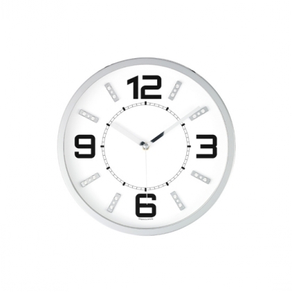 [JS3033] 큐빅크롬무소음벽시계