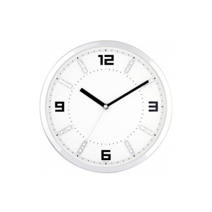 [JS3309] 큐빅크롬무소음벽시계