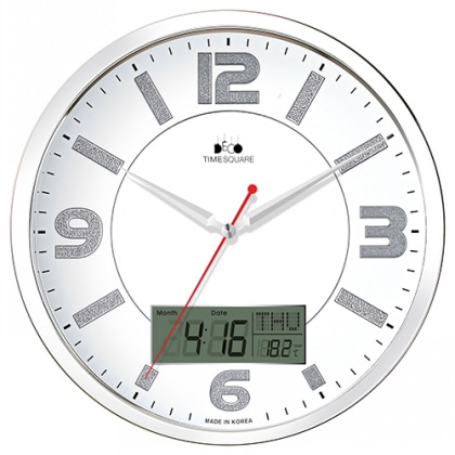 [CN300CSC] 금속실버카렌다온도시계